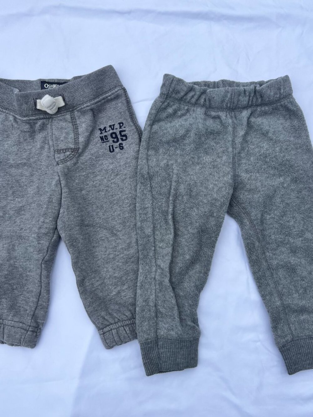Boys 12M Grey Jogger Lot of 2 — OshKosh + Carter's‎ — GUC